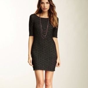 Free People Lady Pucker scoop back Bodycon  dress